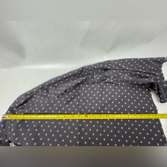 J.O.A. Los Angeles Polka Dot Mauve Long and dramatic sleeves Sz Small - Picture 11 of 11